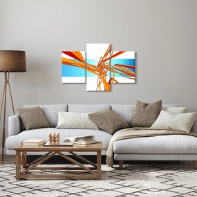 Obraz - Prepletené čiary, abstrakcie (90x60 cm)