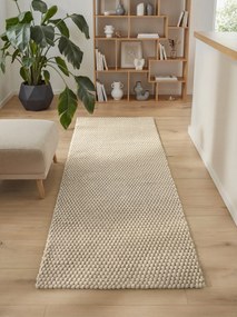 Ted Baker, Kusový koberec Ted Baker Southwark 106405 Creme, 80x250, biela, chodba / predsieň