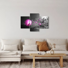 Obraz ružových gulí (90x60 cm)