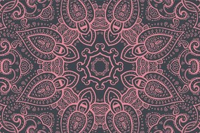 Tapeta Mandala s indickým nádychom v ružovej