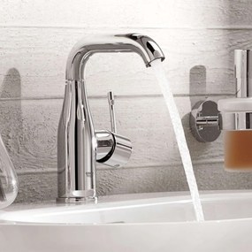 GROHE Essence páková umývadlová batéria s otočným výtokom, bez odtokovej súpravy, výška výtoku 160 mm, chróm, 23463001