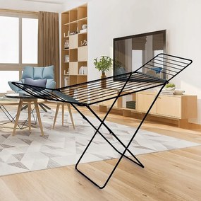 Erga Model 200 Black, rozkladací sušiak na bielizeň 178x55x106 cm, čierna, ERG-SEP-10SUSSTO20BLA