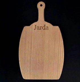 AMADEA Drevená doštička v tvare suda, masívne drevo, 25x14,6x1,1 cm