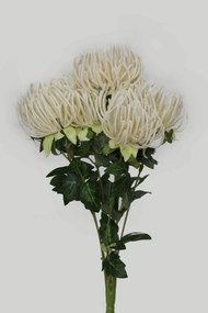 Biela umelá kytica chryzantéma 41cm