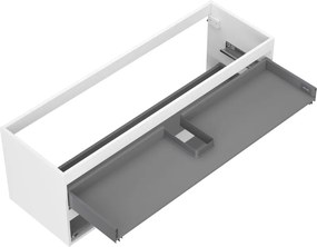 Mexen Box-A, závesná skrinka, 140 cm, 2 zásuvky, biela matná, 91AX0-1400-470-2-01