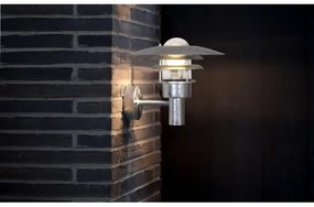 Nordlux - Vonkajšie nástenné svietidlo LONSTRUP 1xE27/60W/230V IP44 strieborná