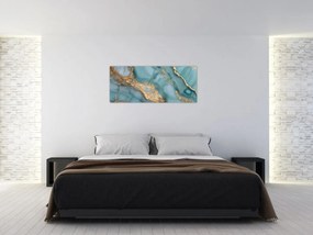 Obraz - Tyrkysový mramor (120x50 cm)