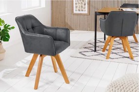Stolička 40023 Loft Mikrofaser Antik Šedá  - Komfort-nábytok