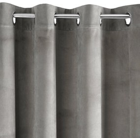 ZATEMŇOVACÍ ZÁVES NA KRÚŽKOCH PIERRE 140X250 CM STRIEBORNÁ
