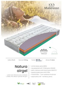 Materasso Penový matrac Natura airgel Rozmer: 120 x 200 cm