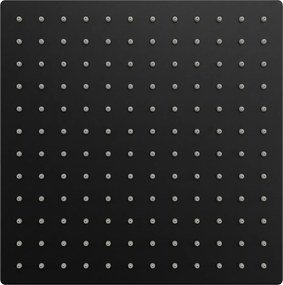 Rea Rea, štvorcová hlavová sprcha 30x30 cm, nerez, JS-P015B, čierna matná, REA-P0613