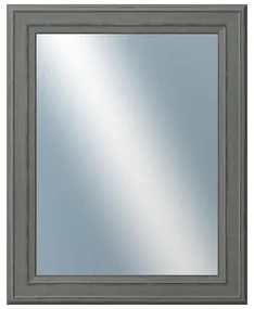 DANTIK - Zrkadlo v rámu, rozmer s rámom 40x50 cm z lišty STEP tmavošedá (3021)