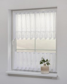 Vitrážková záclonka žakárová Floral výška 60 cm na metre