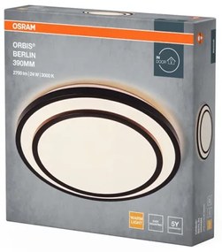 Osram - LED stropné svietidlo ORBIS BERLIN LED/24W/230V pr. 39 cm čierne