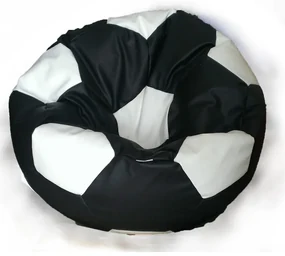 Sedací vak futbalová lopta čierno-biela EMI