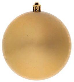 DECOLED Plastová guľa, 10 cm, zlatá, 6x lesklá