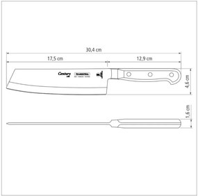 Kuchársky nôž Tramontina Century 17,5 cm