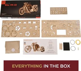 Ugears 3D mechanické puzzle Motorka 189 ks