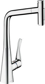 Hansgrohe M71, drezová batéria Metris Select s výsuvnou spŕškou, chrómová, HAN-73820000
