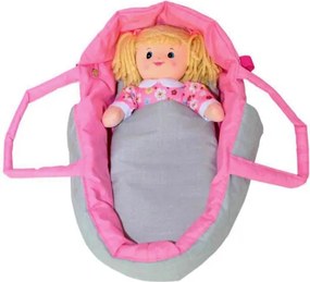 Kočík pre bábiky Alice Prestige ružový