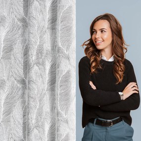 ZÁVES NA KRÚŽKOCH LINNEA 140X250 CM BIELA