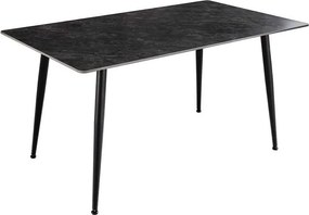 Keramický jedálenský stôl Garold 120 cm antracitový