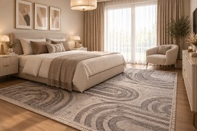 Koberec Benita 092A BLUE/CREAM rozmery koberec: 80x150 cm