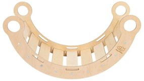 Hojdačka z borovicového dreva v prírodnej farbe 39x75x38 cm Montessori – Meowbaby