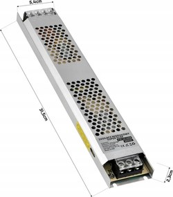 BERGE Tenký zdroj LED 12V - 300W - 25A - IP20