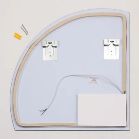 Brilagi - LED kúpeľňové zrkadlo QUARTIERE LED/18W/230V 50x55 IP44 CRI 90 stlmiteľné +CCT