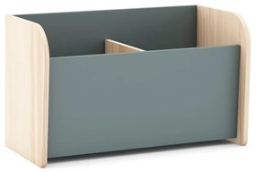 Detská knižnica sivozelená 70x42x35 cm Esteban – Marckeric