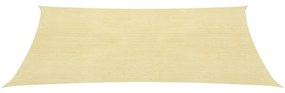 vidaXL Tieniaca plachta 160 g/m², béžová 5x6 m, HDPE