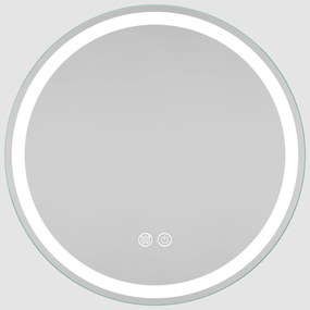 Erga Carla, okrúhle LED zrkadlo 50cm, 1150 lm, 3 farby svetla, ERG-V01-208-5050