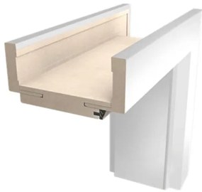 Obložková zárubňa Naturel 70 cm, výška 210 pre hrúbku steny 10-12,5 cm pravá O2BM70P210