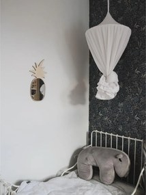 Zrkadlo ananás do detskej izby – dekoratívne akrylové zrkadlo z dreva 23x48 cm