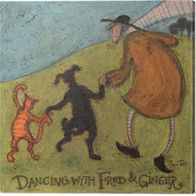 Obraz na plátne Sam Toft - Dancing With Fred & Ginger, (40 x 40 cm)