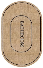 Hnedá kúpeľňová predložka 60x90 cm Jute Look – Mila Home
