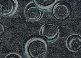 Koberce Breno Metrážny koberec DROPS 99, šíře role 500 cm, sivá, viacfarebná