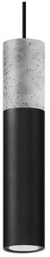 Čierno-sivé závesné svietidlo Sollux Edo
