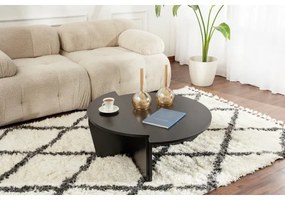 SADA 2x Konferenčný stolík ORION čierna