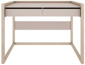 Písací stôl na drevených nohách BASIC kašmírový