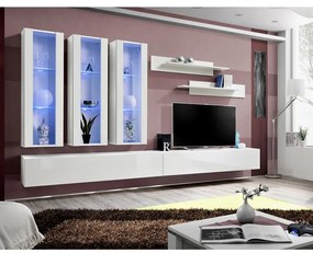 Obývacia stena Fly E+sklo biela Ww Fy E3