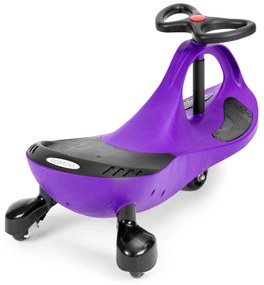 Detské odrážadlo s LED kolesami fialové, ECOTOYS