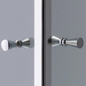 BPS-koupelny Štvorcový sprchový kút HYD-SK1290C 100x100 chróm/transparent + vanička HYD-SSV-SXL02C čierna