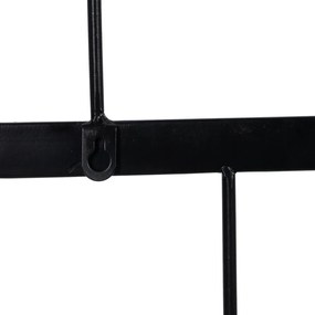Čierny kovový nástenný vešiak – Ixia