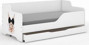 Wooden Toys Detská posteľ LILU 160x80 PAN KRÓLIK – bočnice