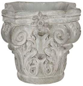 Kvetináč v antickom štýle Homme - 17 * 17 * 16 cm