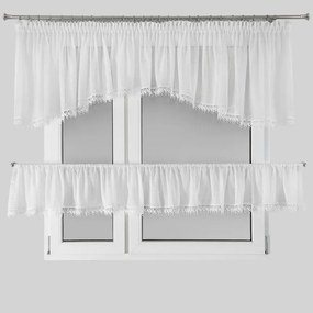 ZÁCLONA DAGMARA 400X65 CM BIELA