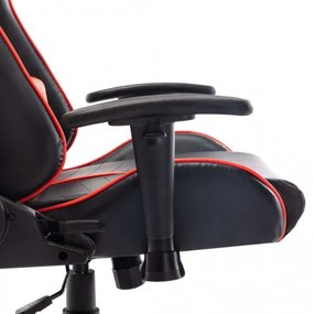 vidaXL Herná stolička čierno-červená umelá koža-