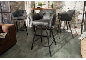 Barová stolička 39081 Loft Anti Šedá  - Komfort-nábytok